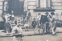Photograph of Children St Stephens Gardens London, 1957 copyright Roger Mayne